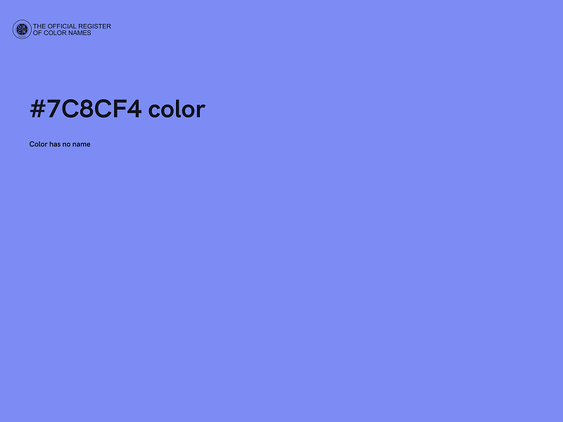 #7C8CF4 color image