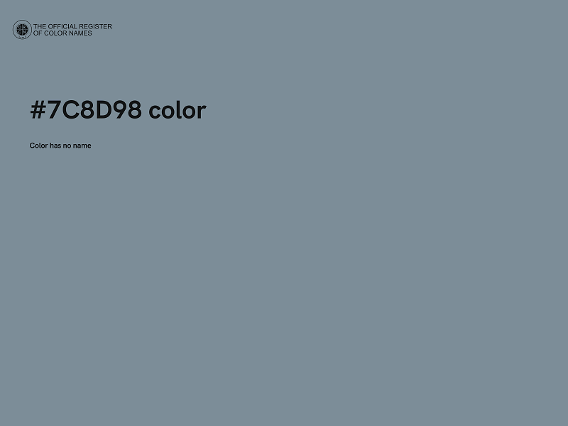 #7C8D98 color image