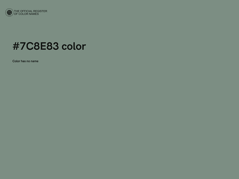 #7C8E83 color image