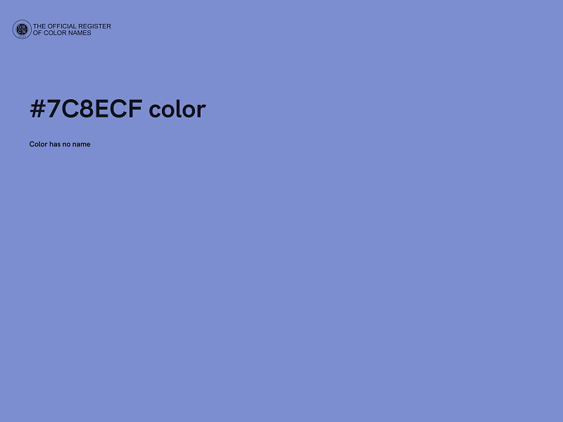 #7C8ECF color image