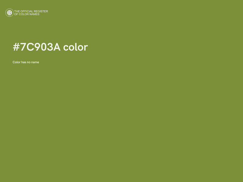 #7C903A color image