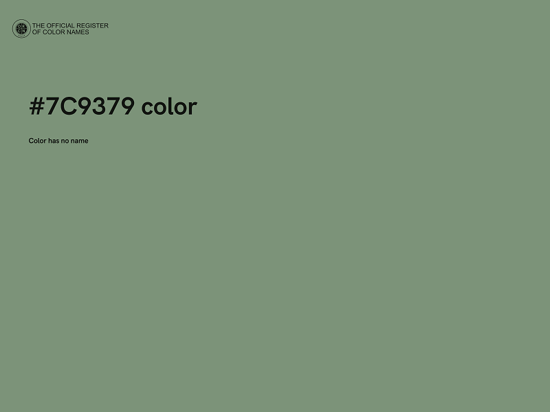 #7C9379 color image