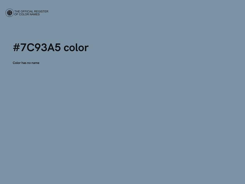 #7C93A5 color image