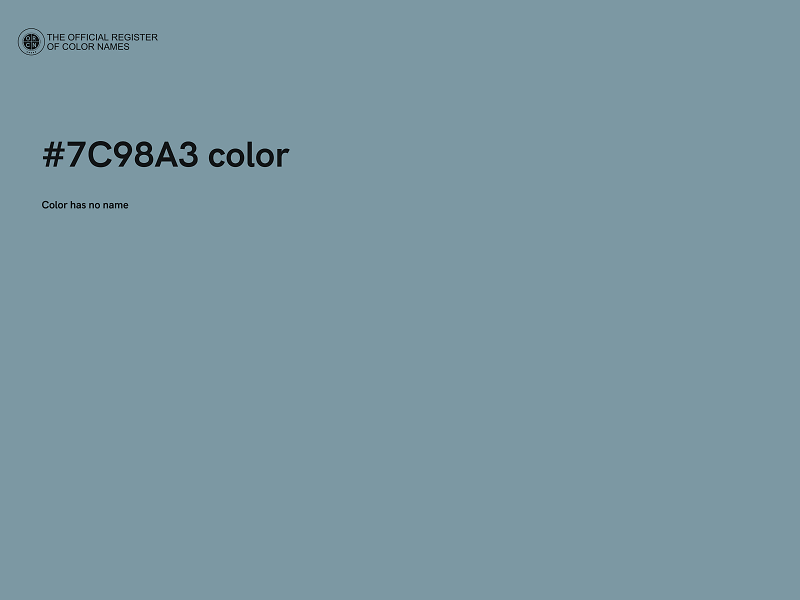 #7C98A3 color image