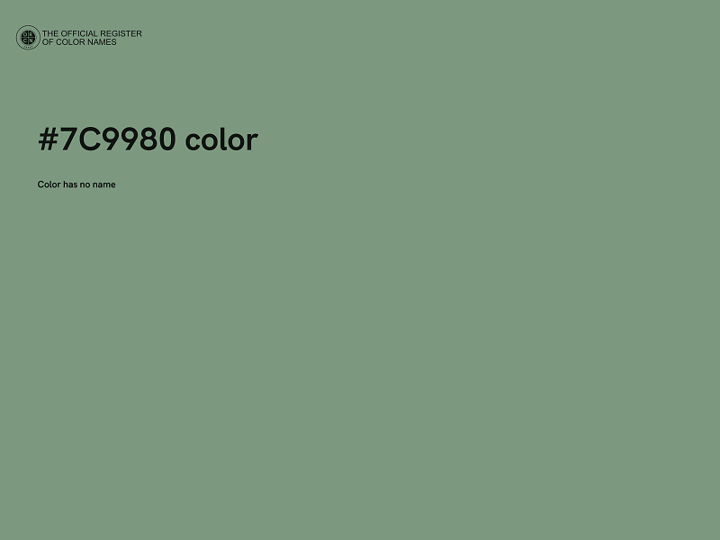 #7C9980 color image