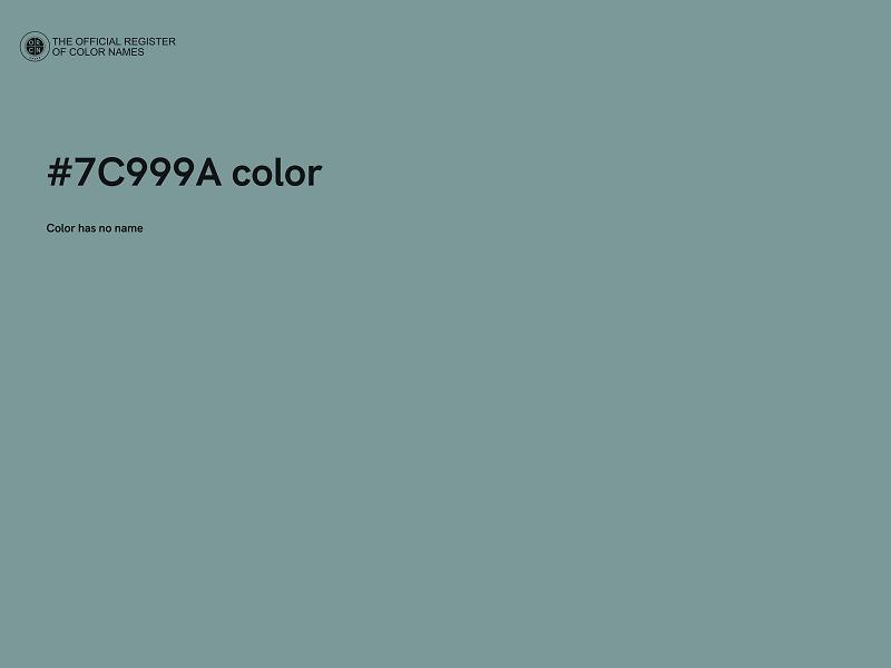 #7C999A color image