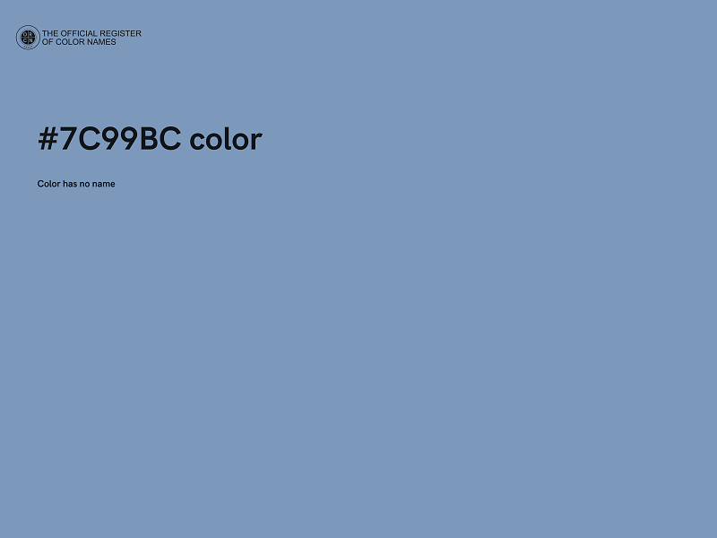 #7C99BC color image