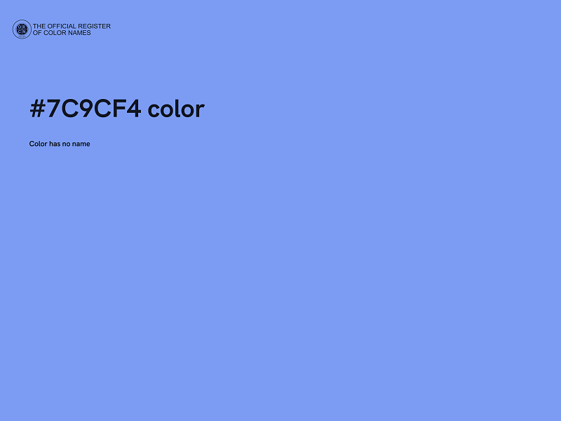 #7C9CF4 color image