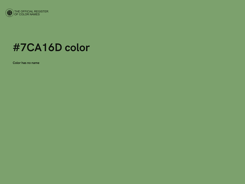 #7CA16D color image