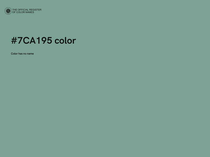 #7CA195 color image