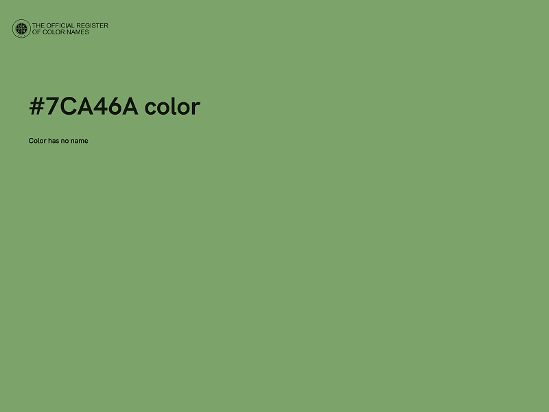 #7CA46A color image