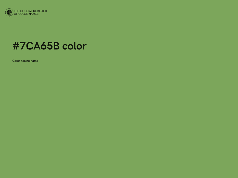 #7CA65B color image