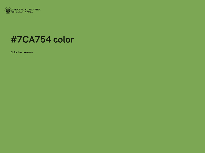 #7CA754 color image