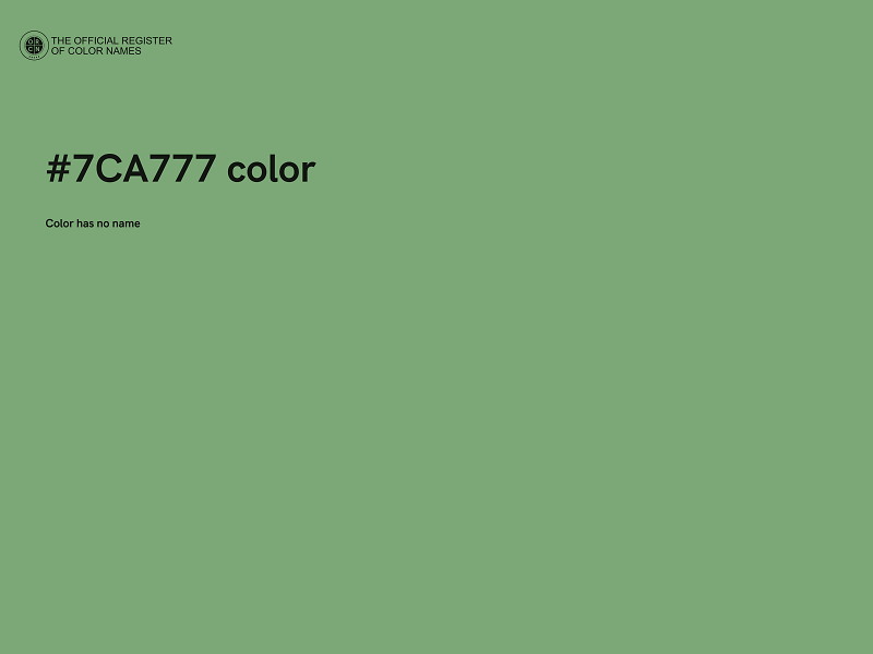 #7CA777 color image