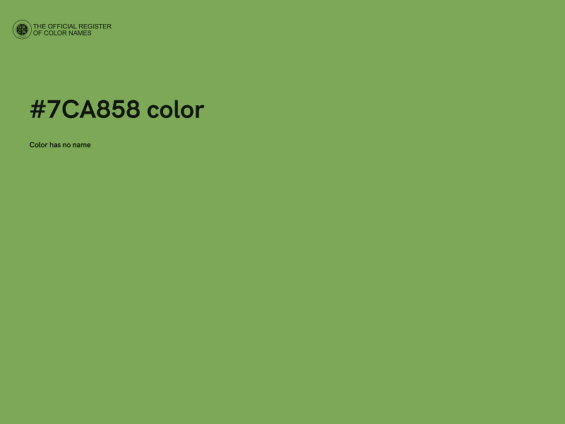 #7CA858 color image