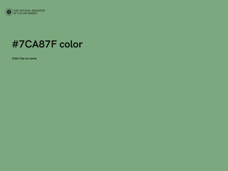 #7CA87F color image