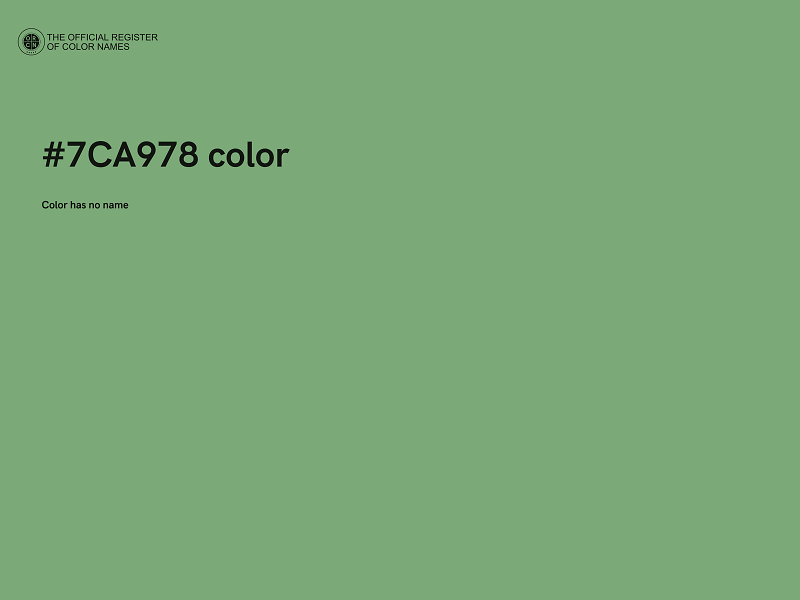 #7CA978 color image