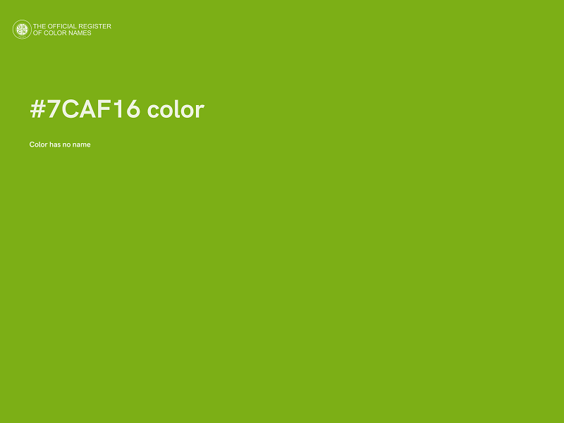 #7CAF16 color image