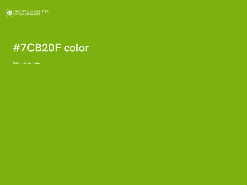 #7CB20F color image