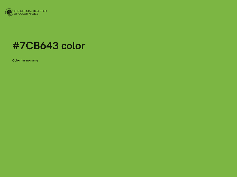 #7CB643 color image