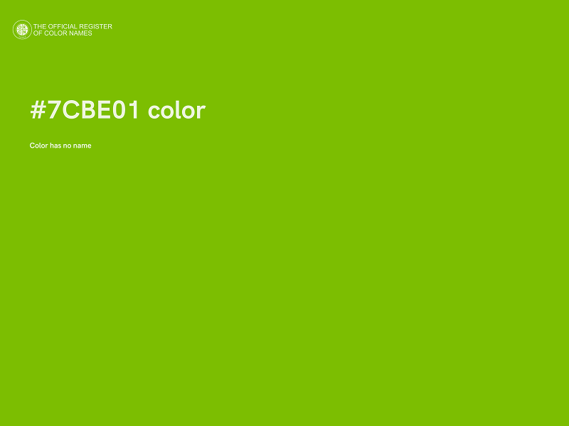 #7CBE01 color image