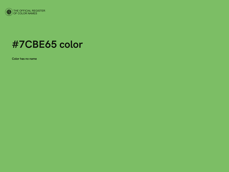 #7CBE65 color image