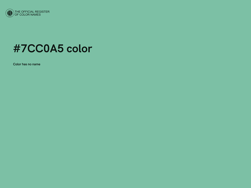 #7CC0A5 color image