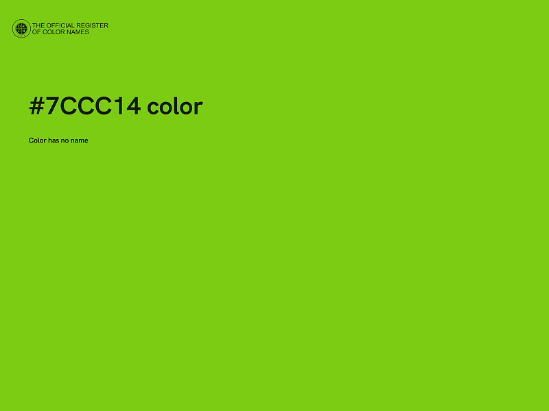 #7CCC14 color image