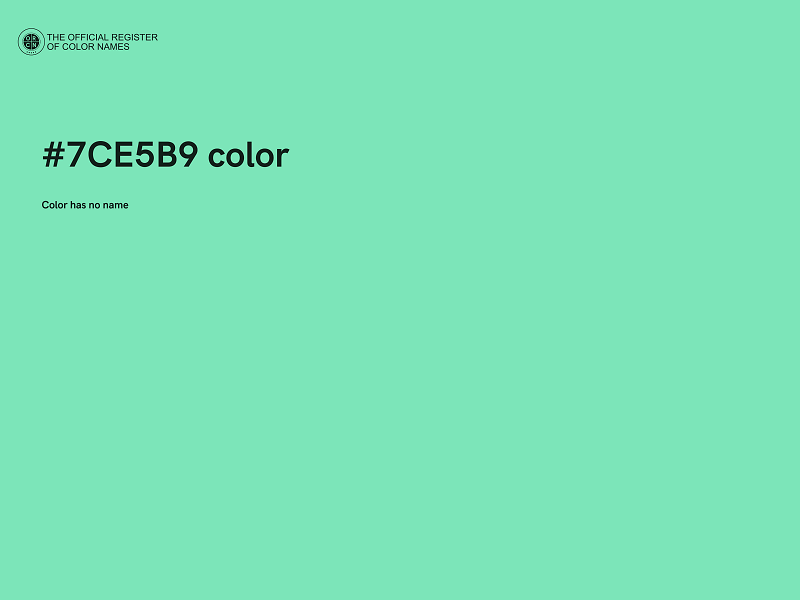 #7CE5B9 color image