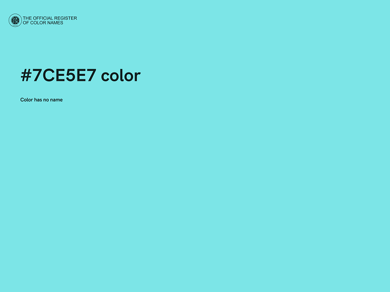 #7CE5E7 color image