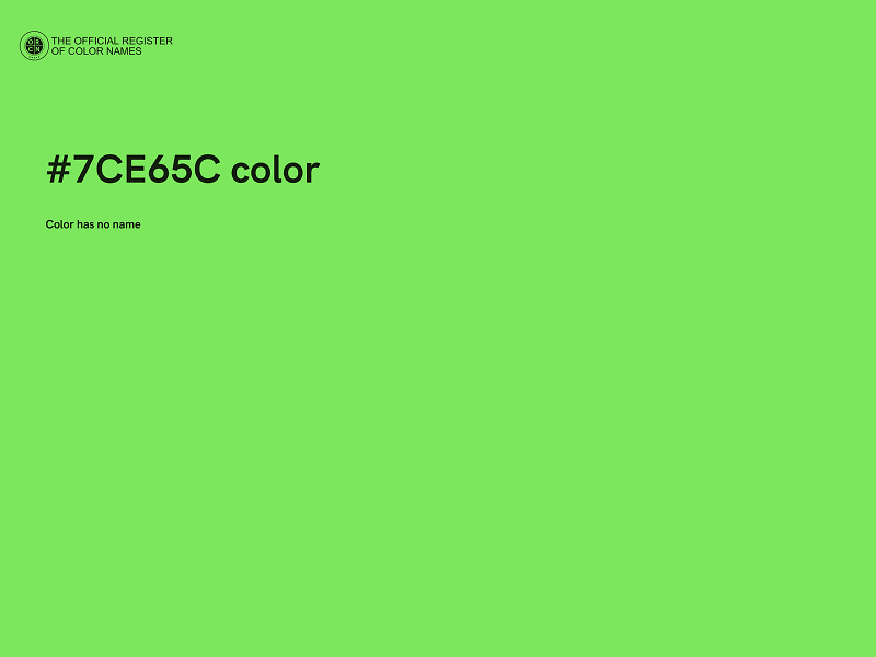 #7CE65C color image