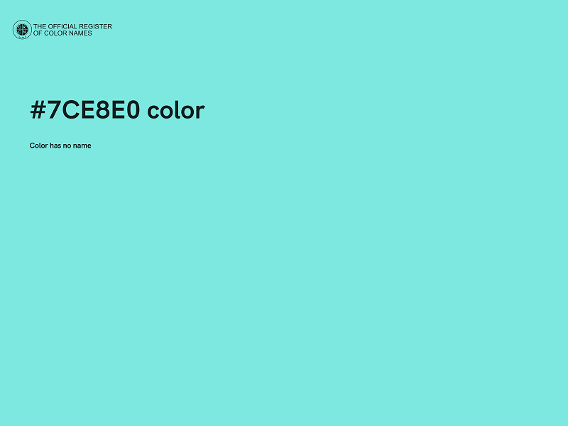 #7CE8E0 color image