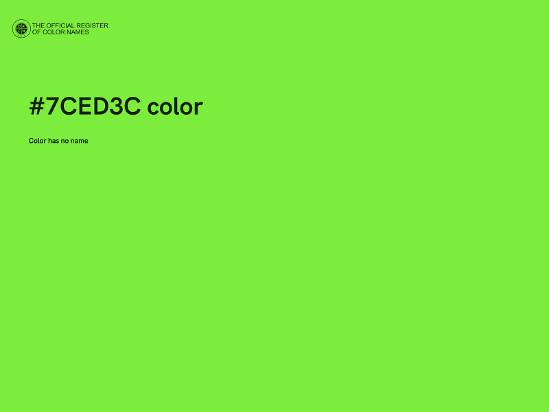 #7CED3C color image