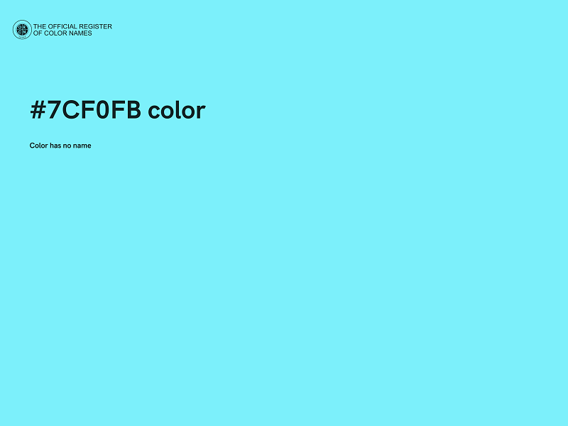 #7CF0FB color image