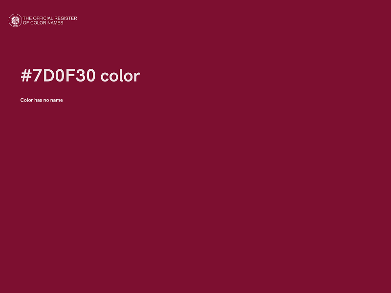 #7D0F30 color image