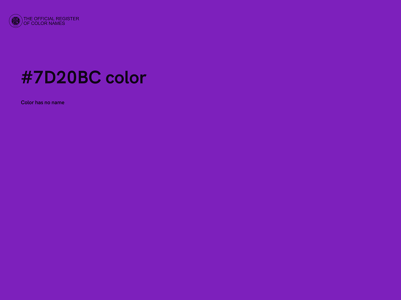 #7D20BC color image