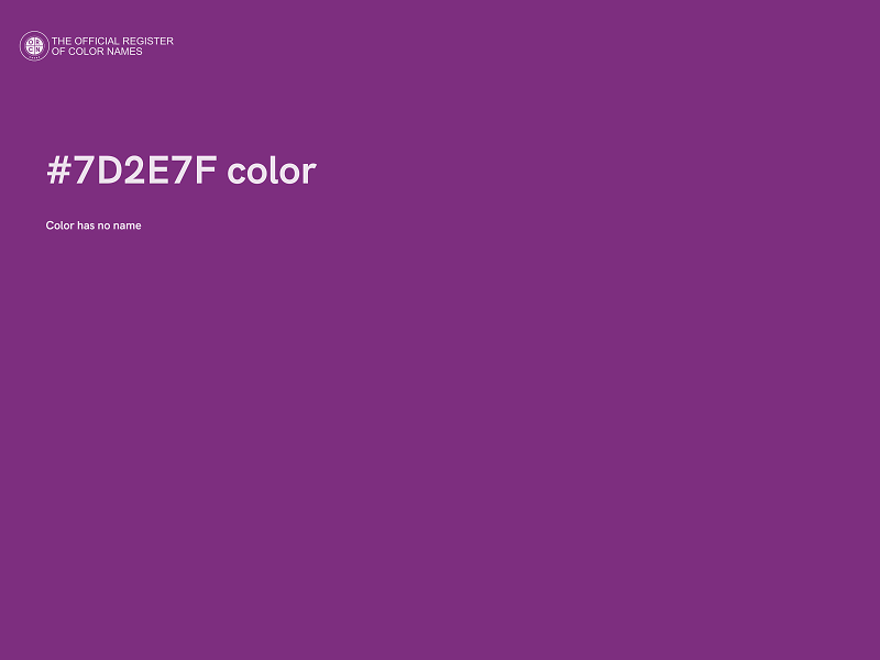 #7D2E7F color image