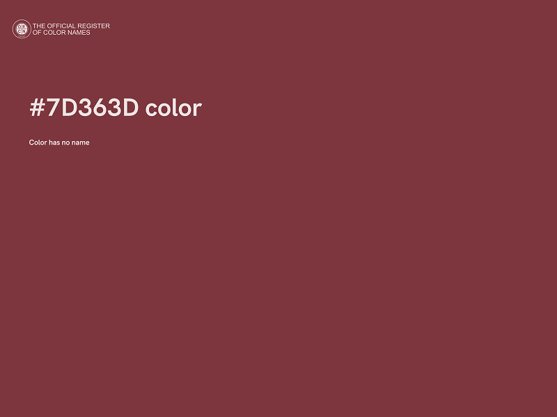 #7D363D color image