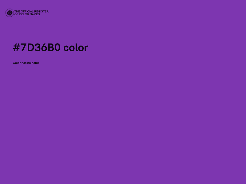 #7D36B0 color image