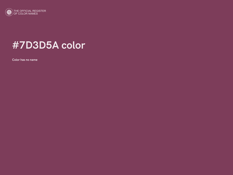 #7D3D5A color image