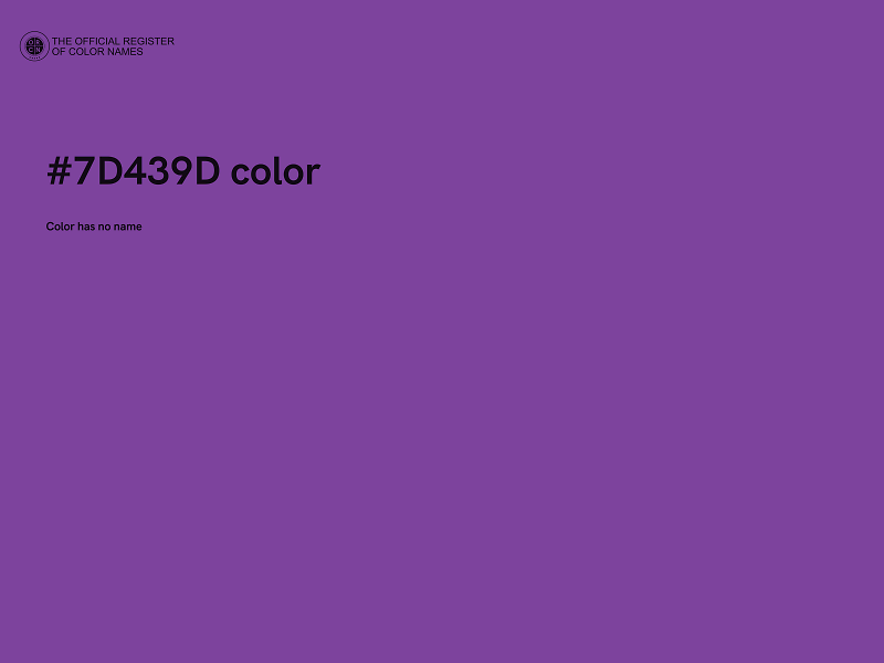 #7D439D color image