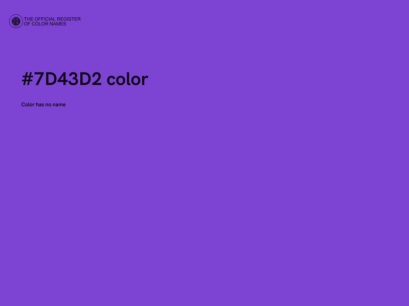 #7D43D2 color image