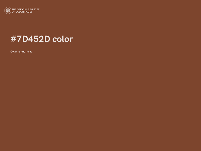 #7D452D color image