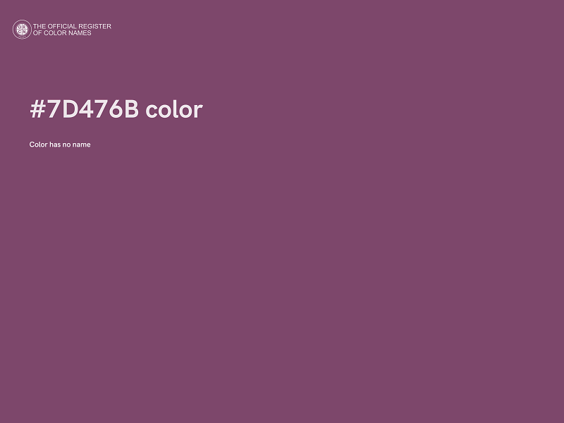 #7D476B color image