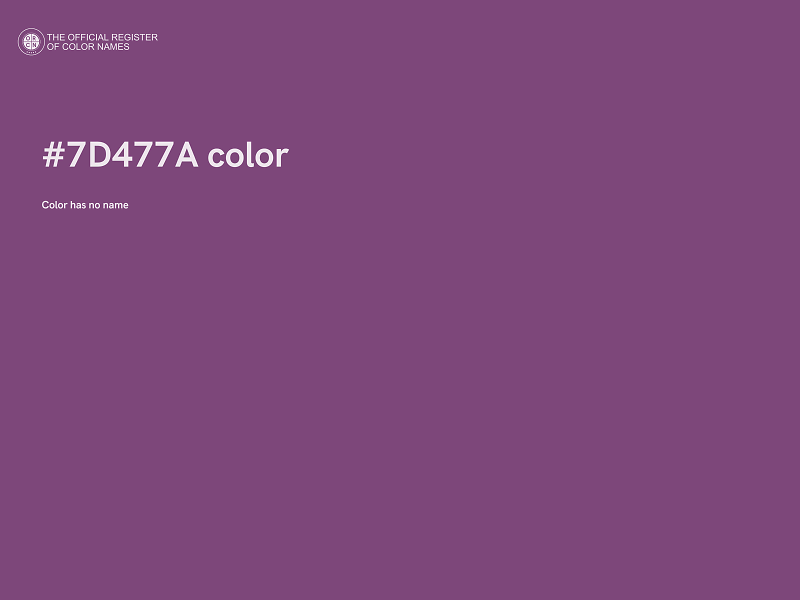 #7D477A color image