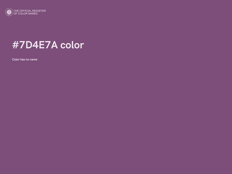 #7D4E7A color image