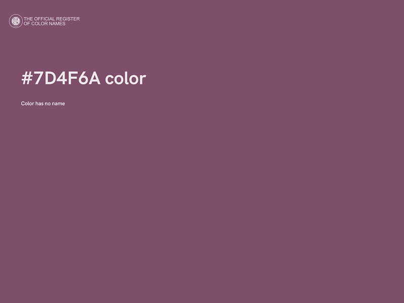 #7D4F6A color image