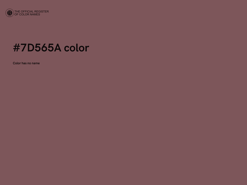 #7D565A color image