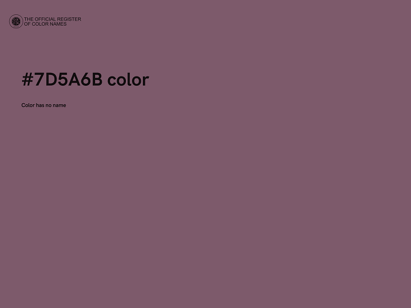 #7D5A6B color image