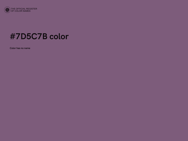 #7D5C7B color image